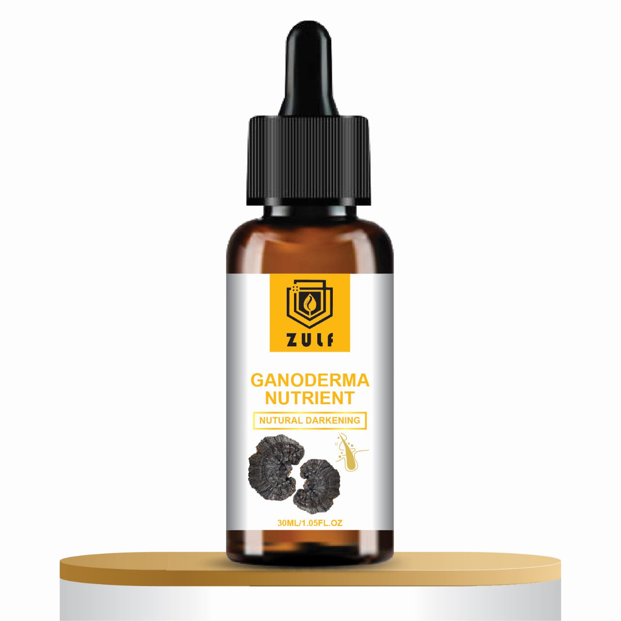 Zulf Natural Ganoderma Hair Darkening Serum – Naturally Darken, Nourish, and Strengthen Your Hair